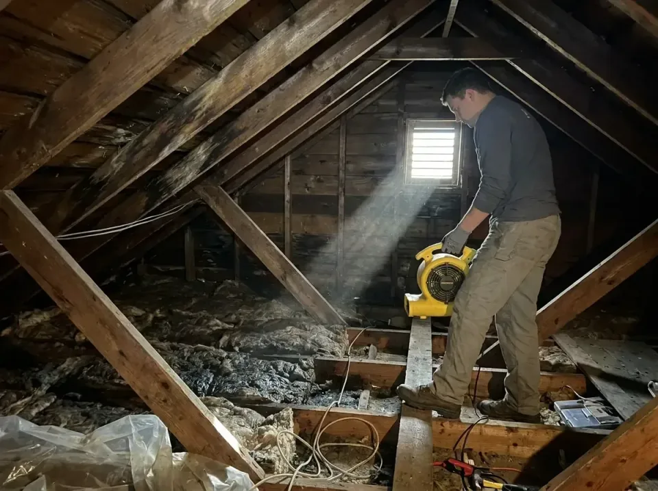 attic-water-damage-drying-proc-007 — frequently asked questions, Emergency Water Extraction & 24/7 Flood Response in San Bue…